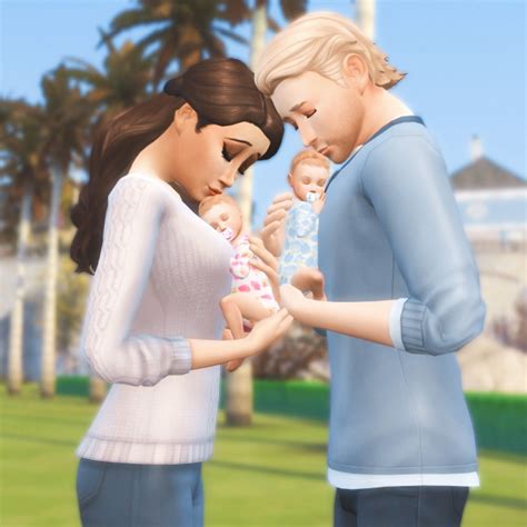 Bored Sims — Twinsies Pose Pack A Twin Babies Pose Pack With A