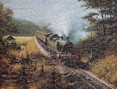 Steam Trains And Jigsaw Puzzles Two Wooden Puzzles