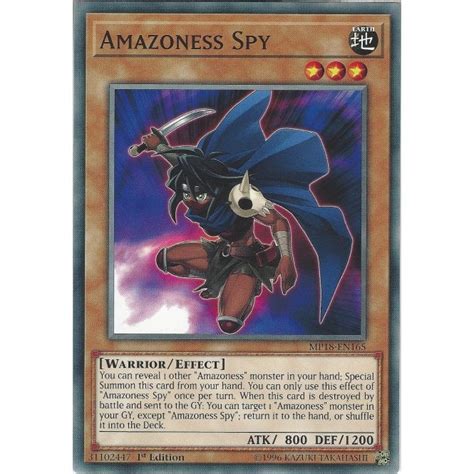Yu Gi Oh Trading Card Game Yu Gi Oh Amazoness Spy Mp18 En165