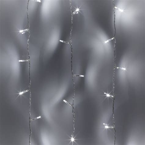 50 White Led Fairy Lights On Clear Cable Uk