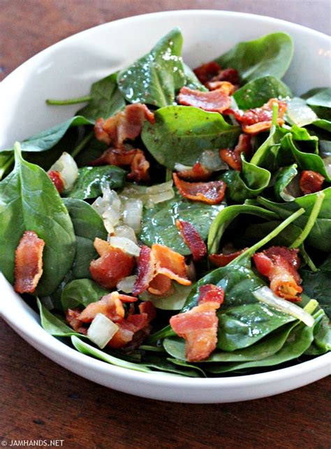 Spinach Salad With Hot Bacon Dressing