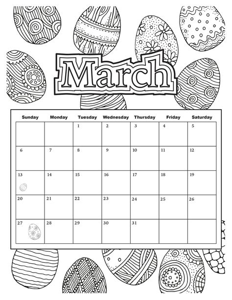 Smalltalkwitht View Calender Coloring Pages 