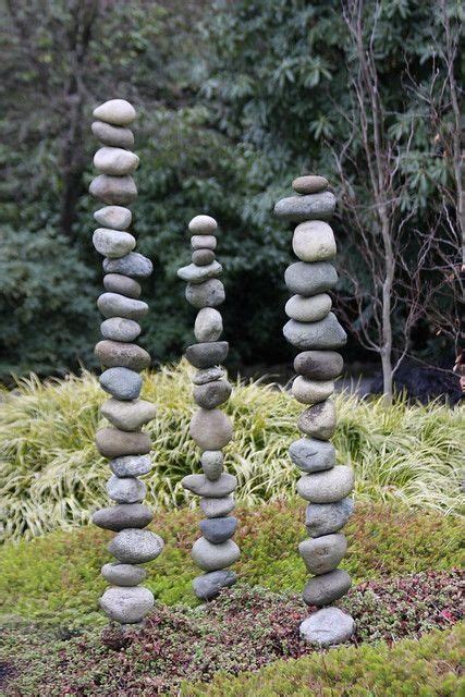 Stacked Rocks Modern Design Rock Sculpture Garden Rock Art