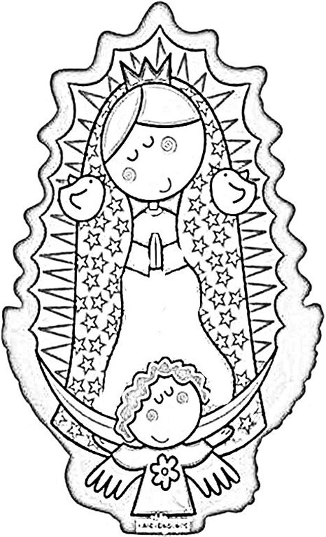 Virgen De Guadalupe Para Colorear Sketch Coloring Pag Vrogue Co