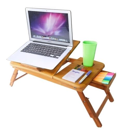 Mesa Plegable De Madera Para Laptop Bambo Deluxe 38990 En Mercado