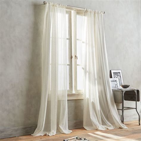 Check spelling or type a new query. DKNY Modern Lines Sheer Window Curtain Panel in Ivory ...