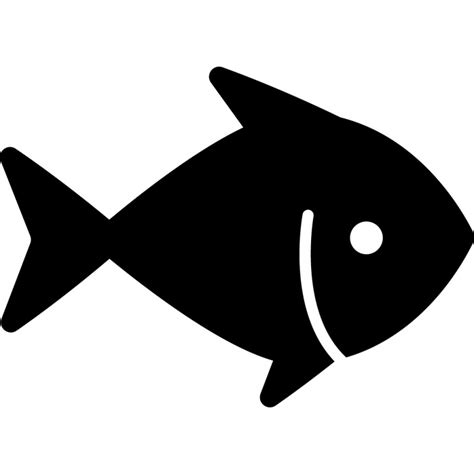 Fish Sign Icon Flat Black White Contrast Geometric Sketch Icons In Svg