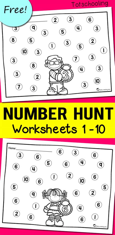 Number Identification Worksheets 1 100