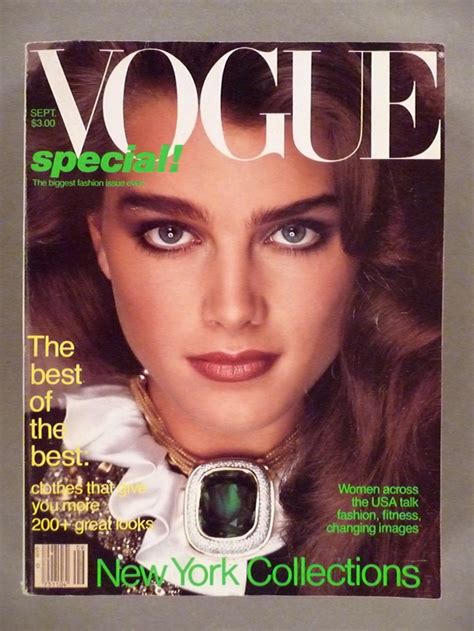 Vogue Magazine September 1981 Brooke Shields Cover