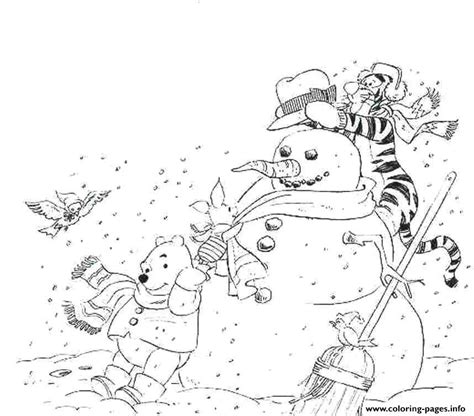 Free Winter S Winnie The Pooh1466 Coloring page Printable
