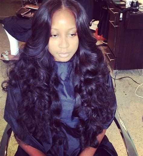 Maybe you would like to learn more about one of these? Middle Part Sew in with curls | Weave, Natural & Pretty ...