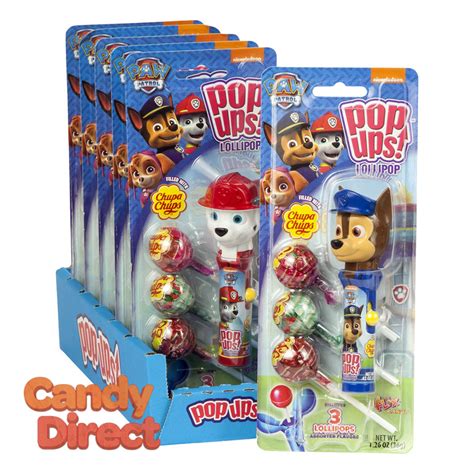 Pop Ups Lollipop Paw Patrol 126oz Blister Pack 6ct