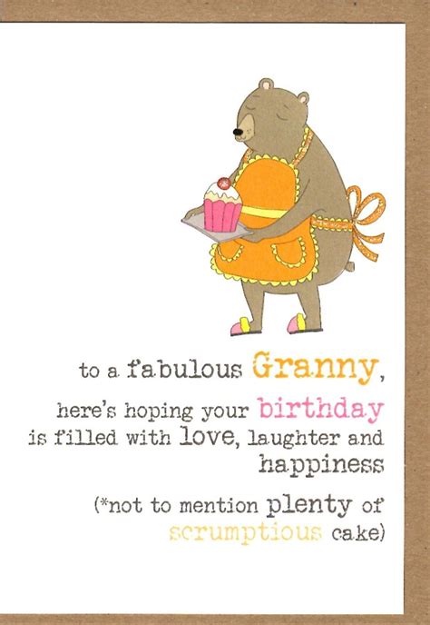 Lovely Granny Happy Birthday Greeting Card Cards Happ
