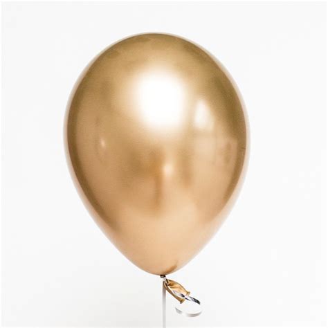 12 Metal Color Gold Latex Balloons 12ct Partymakercn