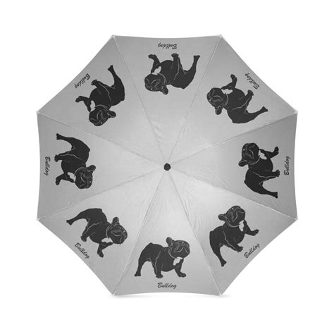 English Bulldog Umbrella Personalized Custom Dog Name Gray Etsy