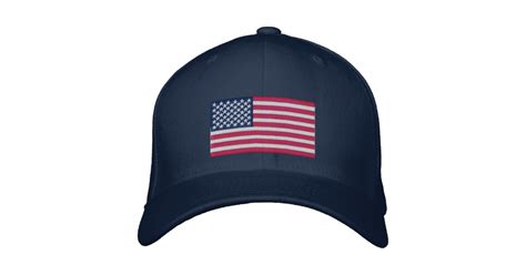 Embroidered Hat American Flag Zazzle