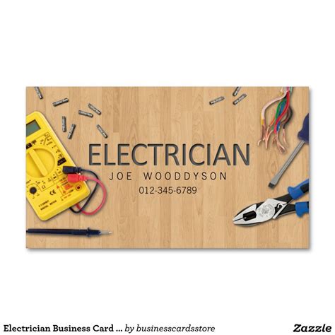 Electrician Business Cards Ideas Marlin Moon