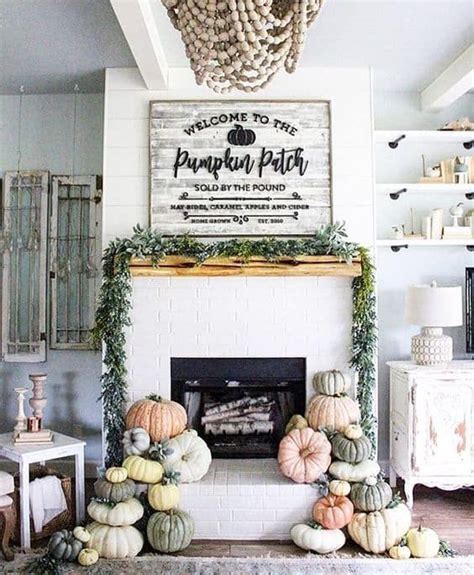 70 Beautiful Fall Mantel Décor Ideas Digsdigs