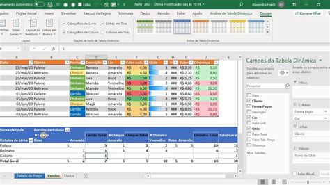 Treino Excel Tabela Dinâmica YouTube