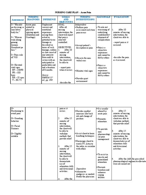 Ncp 28 Pain Pain Management