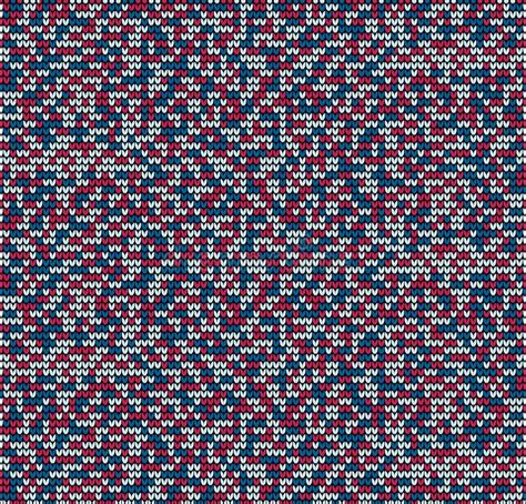 Seamless Blue Motley Knitting Background Stock Vector Illustration Of
