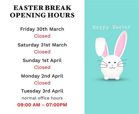 Easter Holiday Hours Cardiff Dental