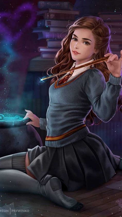 هرمیون In 2021 Harry Potter Anime Hermione Granger Fanart Hermione