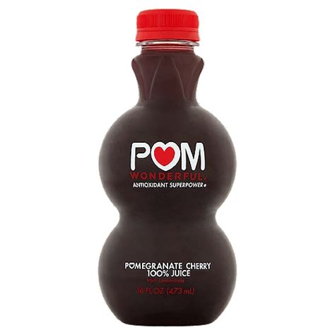 Pom Wonderful Antioxidant Superpower 100 Pomegranate Cherry Juice