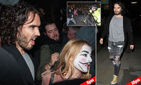 Russell Brand Is A Champagne Socialist After Leaving Protests To