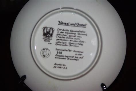 Plates Grimms Fairy Tale Collection Series Hansel Und Etsy