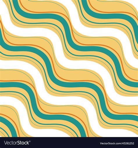 Abstract Squiggly Line Seamless Pattern Royalty Free Vector