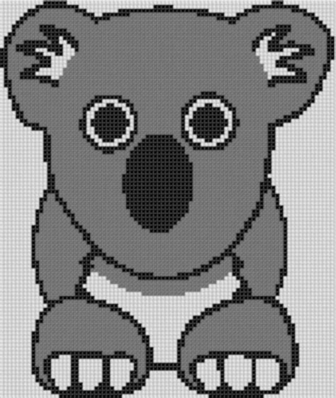 11.5cm x 11.5cm) skill level: Koala 3 Cross Stitch Pattern | Cross stitch patterns ...