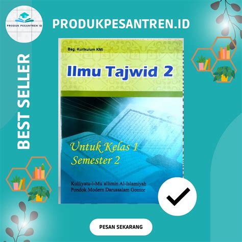 Jual Buku Pelajaran Tajwid Kmibuku Tajwid Jilid 2 Kmi Gontorpelajaran Tajwid Jilid 2 Kelas 1