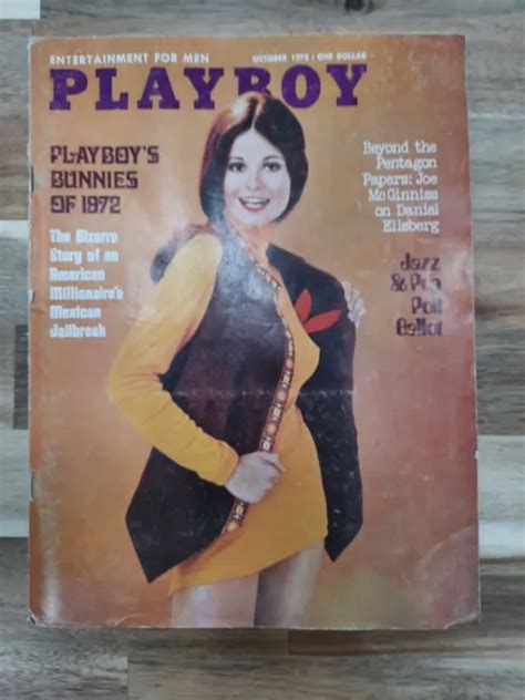 Playboy Magazine October 1972 Bunnies Of 1972 Meir Kahane 1450