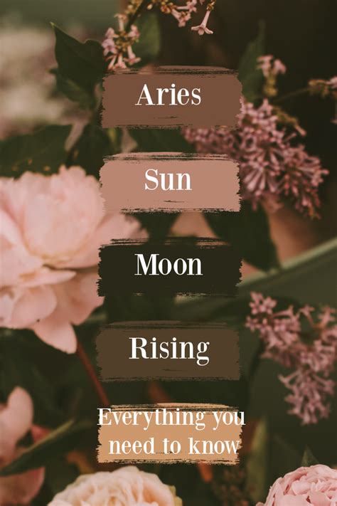 Here you may to know how to find your moon sign. Sun, Moon & Rising Signs: Aries | Aries sun sign, How to ...