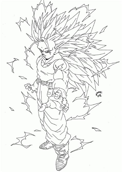 drbriefsdragonball Dragon Ball Z Trunks Coloring Pages / Dragon Ball
