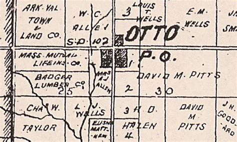 July 1892 Map Of Land Ownership In Cowley County