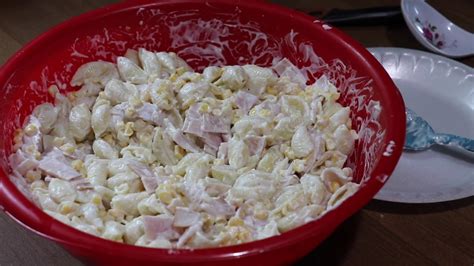 This link is to an external site that may or may not meet accessibility guidelines. Pasta salad with corn and ham - YouTube