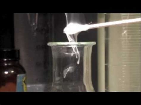 During the evaporation much of the tarry matter separates, and is skimmed off. HYDROCHLORIC ACID and AMMONIA reaction - YouTube