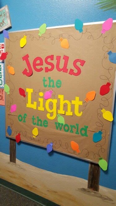 christmas bulletin board jesus is the light of the world by pam at southcrest baptist c