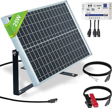 Eco Worthy 25 Watts 12v Off Grid Solar Panel Sae Connector
