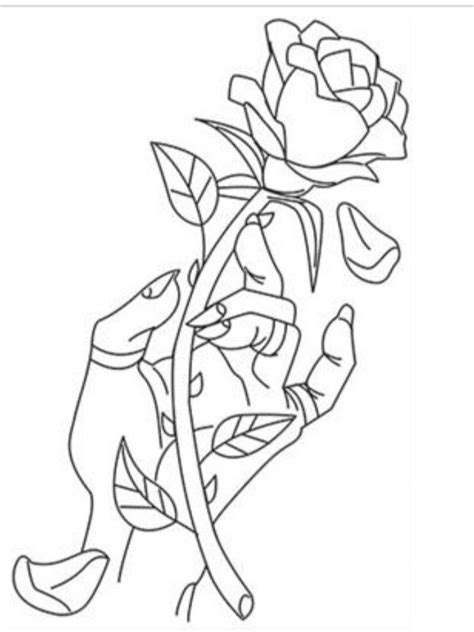 Pin By Angel On C P Flowers Line Art Drawings Cool Art Drawings