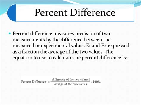 Percent error lets you see how far off you are in estimating the value of something from its exact value. How To Calculate Percent Difference Physics