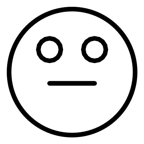 Blank Stare Reactionless Emoji Emoticon Vector Svg Icon Svg Repo