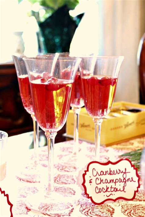 Best champagne christmas drinks from christmas pear champagne cocktail • salt & lavender. Holiday Drink: Cranberry Champagne Cocktail | Cranberry ...