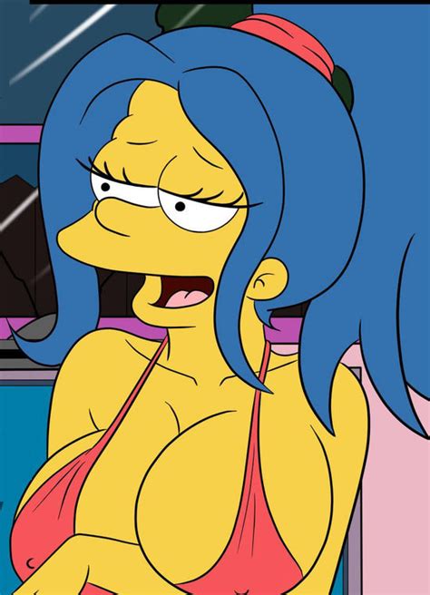 Rule 34 Blue Hair Croc Artist Marge Simpson Solo Tagme The Simpsons