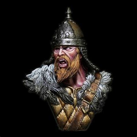 112 Eastern Viking Resin Model Bust Gk Ancient War Theme