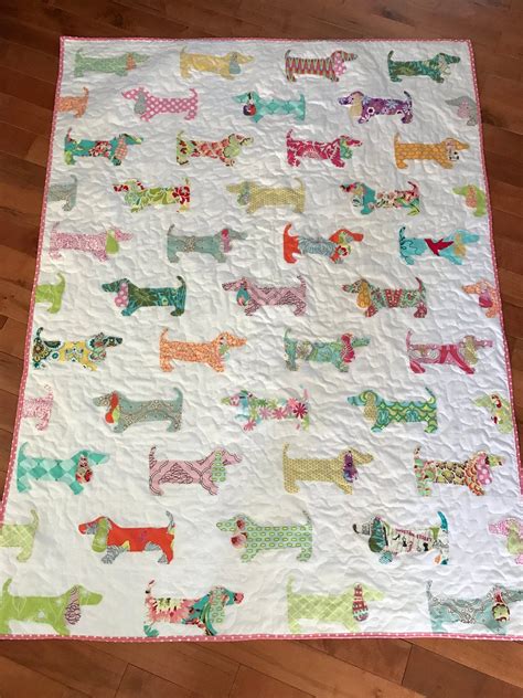 Puppies On Parade Quilt Instant Download Dog Quilt Pdf Pattern Etsy
