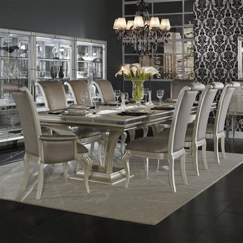 Amini hollywood swank upholstered california king bed. Silver Dining Table And Chairs on with HD Resolution ...