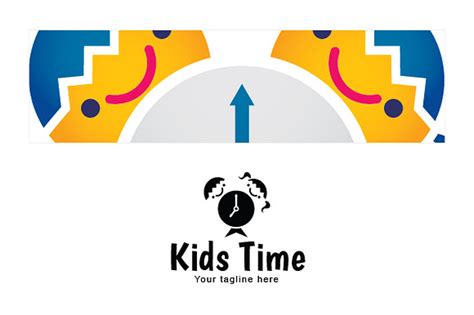 Kids Time School Kids Stock Logo Creative Daddy